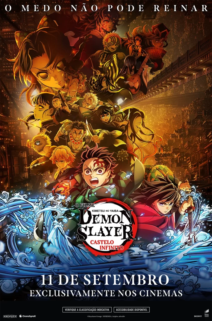 Demon Slayer: Kimetsu no Yaiba Castelo Infinito Tem Estreia Confirmada no Brasil